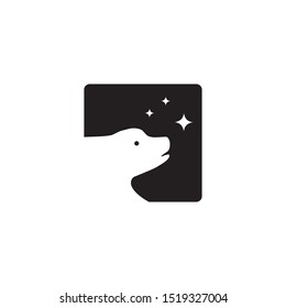 Bear logo design illustration template