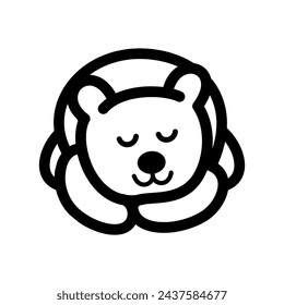 bear, logo design inspiration. bear head. geometric logo. bear icon, Design element for logo, poster, card, banner, emblem, t shirt. Vector illustration