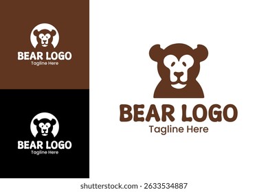 Bear Logo Design Playful Bear Logo for Animal Branding