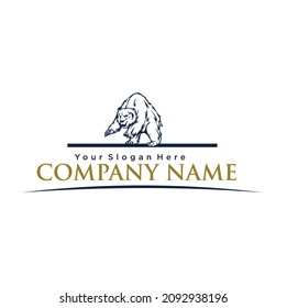 Bear Logo design is simple and elegant