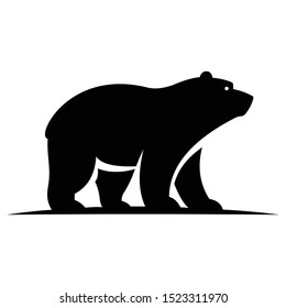 bear logo design template inspiration, vector illustration