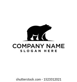 bear logo design template inspiration, vector illustration