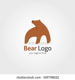 Bear Logo Design Template. Vector illustration