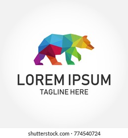 bear logo design vector