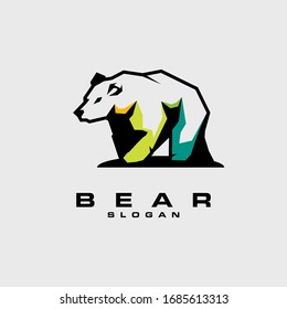 bear logo design vector abstract illustrator