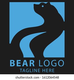 Bear Logo Design Vector | Animal Logo Design | Bear Creek Logo Design