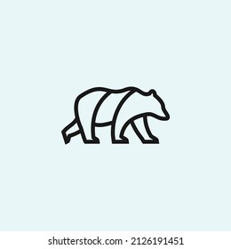 bear logo design vector graphic illustration idea creative