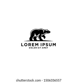 Bear logo design - vector illustration design