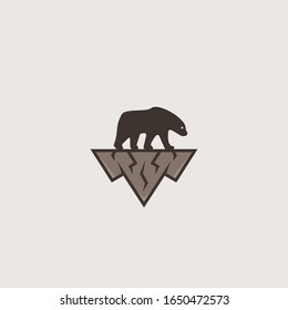 Bear logo design vector illustration template