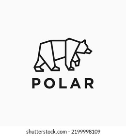 bear logo design vector silhouette illustration