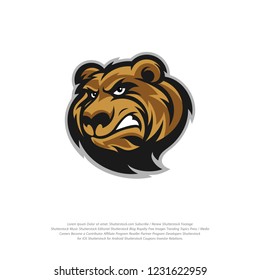 Bear Logo design vector. Bear sport logo