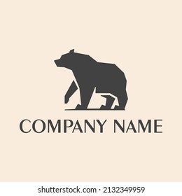 Bear Logo design vector template. Wild animal icon