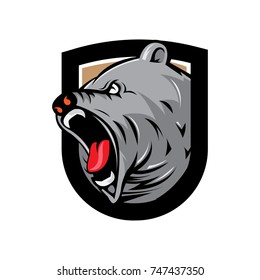 bear logo emblem ,sport icon