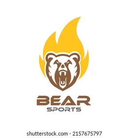 Bear logo fit for esport, branding and illustration 