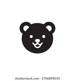Ilustración de diseño de icono de logotipo de oso
