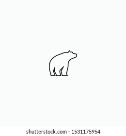 Bear Logo Icon Design Template Vector Illustration
