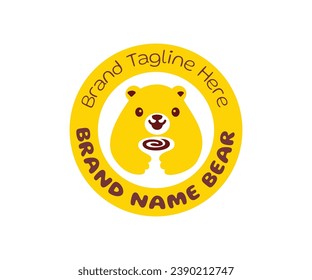 Bear logo icon design template elements. Usable for Branding and Business Logos.
