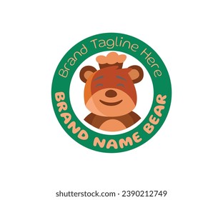 Bear logo icon design template elements. Usable for Branding and Business Logos.
