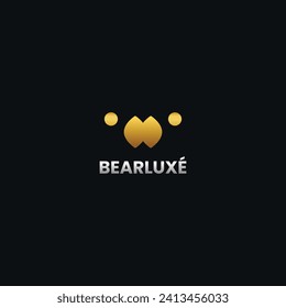Bear logo icon design template elements
