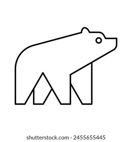 Bear logo. Icon design. Template elements	