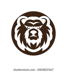 Bear logo icon design vector illustration