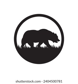 Bear logo icon design vector illustration template