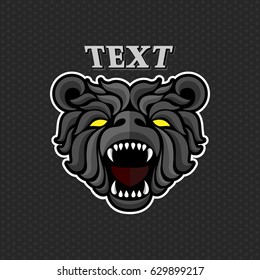 Bear logo icon design vector illustration