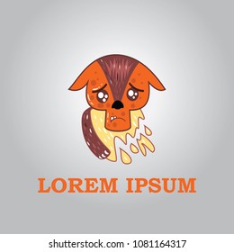 bear logo, icon and  illustration cartoon