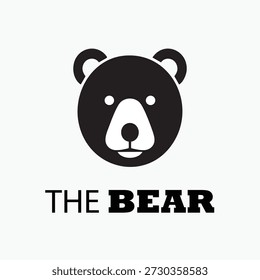 Das Bär-Logo und Ikone tragen Panda-Logo-Illustration.