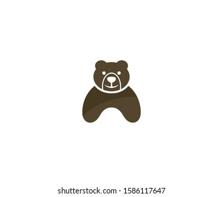Bear logo icon vector design  