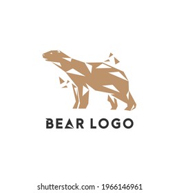 bear logo icon vector design