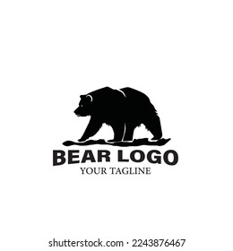 Bear logo - icon vector illustration on white background for logo etc.