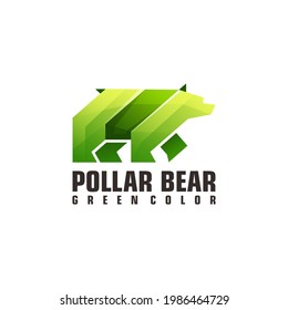 Bear Logo Illustration Colorful Gradient Design Vector