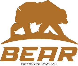 bear logo, k bear illustration, bear vector illustration
