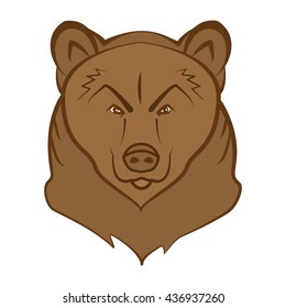 Bear Logo Mascot Emblem vector. Bear head