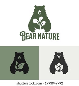 Logotipo del oso - Mascota - Elementos de diseño de plantillas