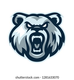 Bear Logo Mascot Template Vector Illustration Stock Vector (Royalty ...