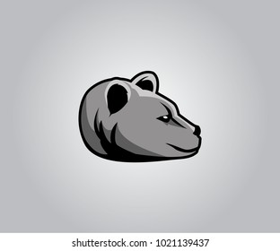 Bear Logo On Monochrome