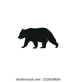 Bear Logo Silhouette, Line Art Animal, Bear Icon