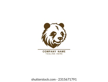 bear logo silhouette vector icon symbol. Black bear elements isolated on white background. Good for camping logo. info graphics. Vector.