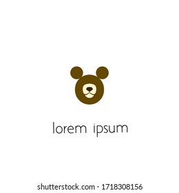 bear logo, simple logo design for your business.