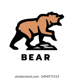 Bear logo, symbol. Vector illustration.