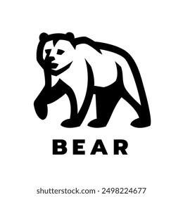 Bear logo, symbol. Vector illustration.