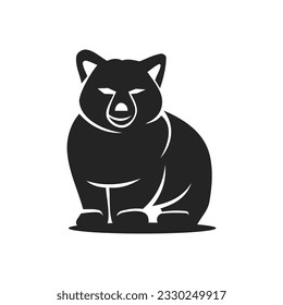 plantilla de logotipo de oso. Identidad de la marca Ilustración de iconos. Ilustración aislada y plana. Gráfico vectorial