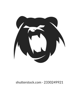 bear logo template. Icon Illustration Brand Identity. Isolated and flat illustration. Vector graphic