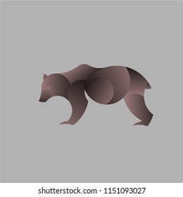 Bear Logo Template Made With Golden Ratio Principles.