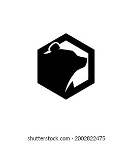 Bear logo template vector. Bear logo concept