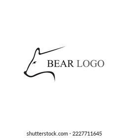 Bärenlogo, Vektorgrafik, Bärensymbol für modernes grafisches und Web-Design