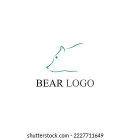 Bärenlogo, Vektorgrafik, Bärensymbol für modernes grafisches und Web-Design