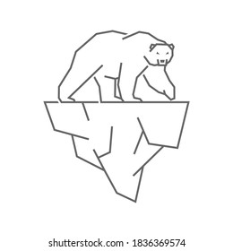 Bear logo vector concept. Bear logo design template. Illustration